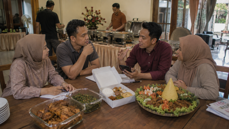 Pilihan catering harian nasi kotak prasmanan dan tumpeng untuk kebutuhan di Surabaya