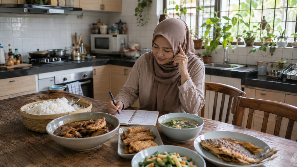 Ide menu makan siang keluarga untuk seminggu dengan masakan rumahan